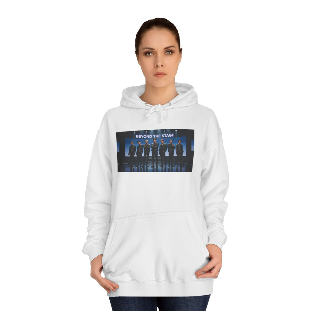 BTS College Hoodie — 'Beyond the Stage' Photo Pullover