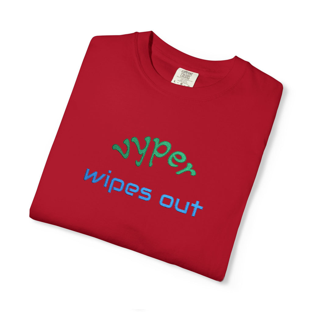 Vyper Wipes Out Graphic Tee — Retro Gamer Surf-Style amodary Logo T-Shirt