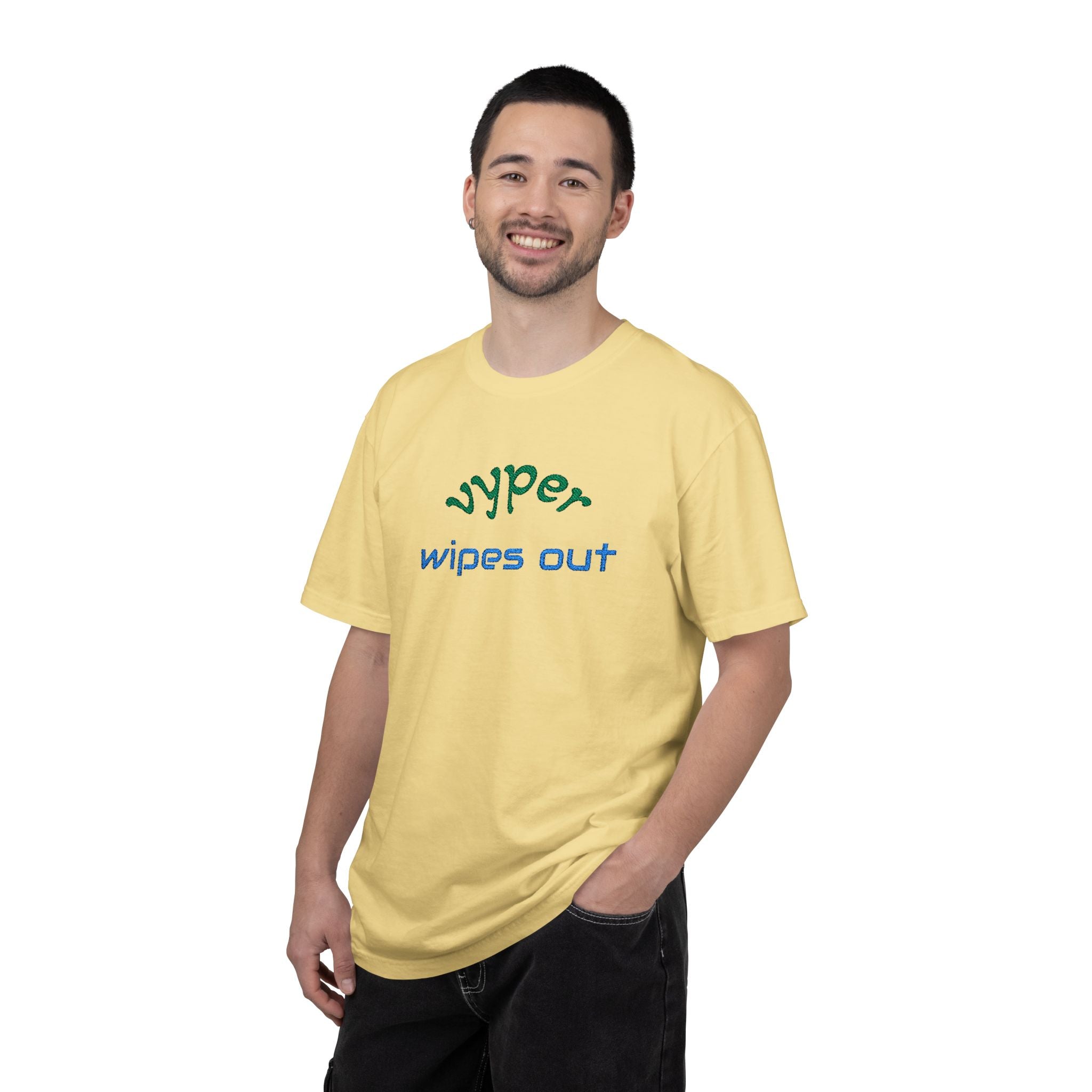 Vyper Wipes Out Graphic Tee — Retro Gamer Surf-Style amodary Logo T-Shirt