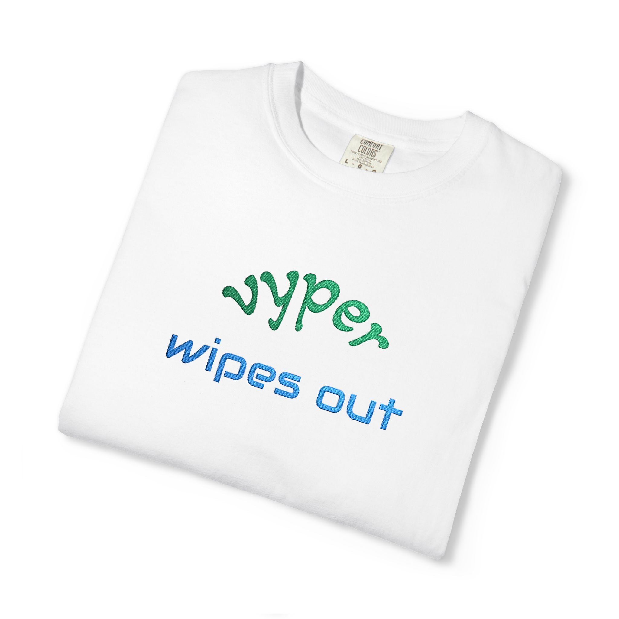 Vyper Wipes Out Graphic Tee — Retro Gamer Surf-Style amodary Logo T-Shirt